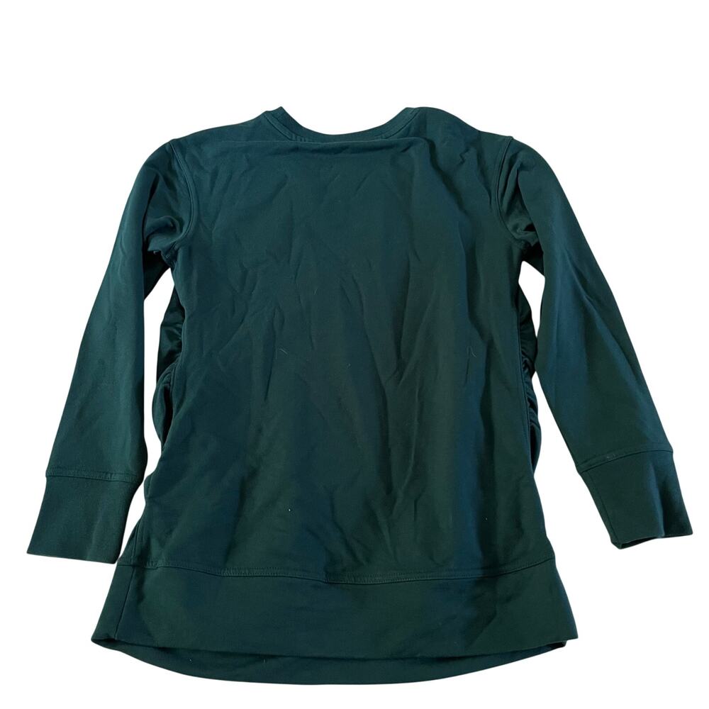 NWT Teal Green "Mama" Stitched Maternity Pullover Sweatshirt Sz XS Pregnancy - Picture 4 of 6
